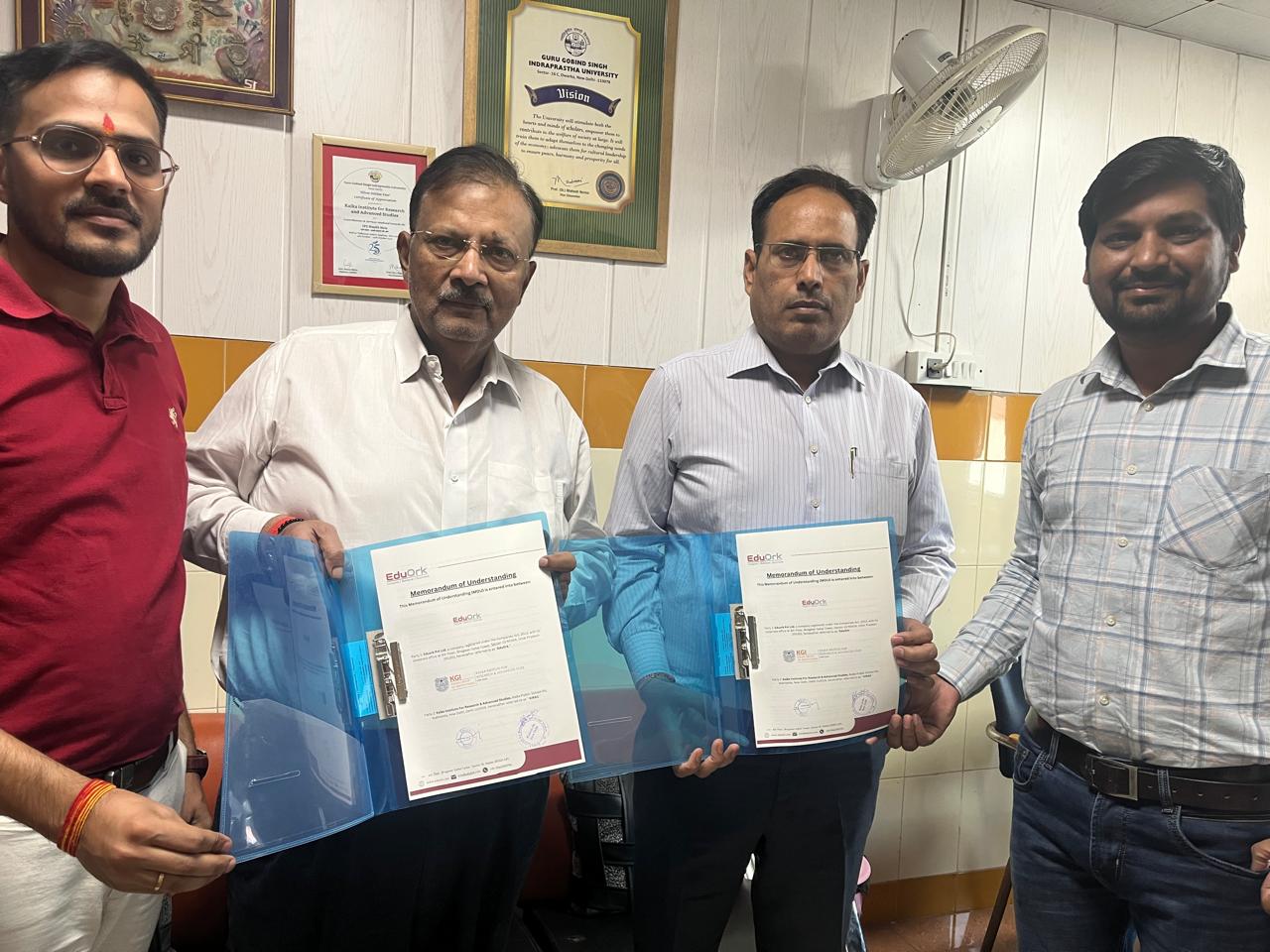 EduOrk MoU exchange with partner organisation